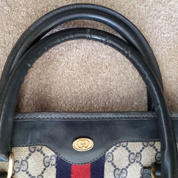 Unisex Large Gucci Tote Handbag Travel Bag - Picture 6 of 8